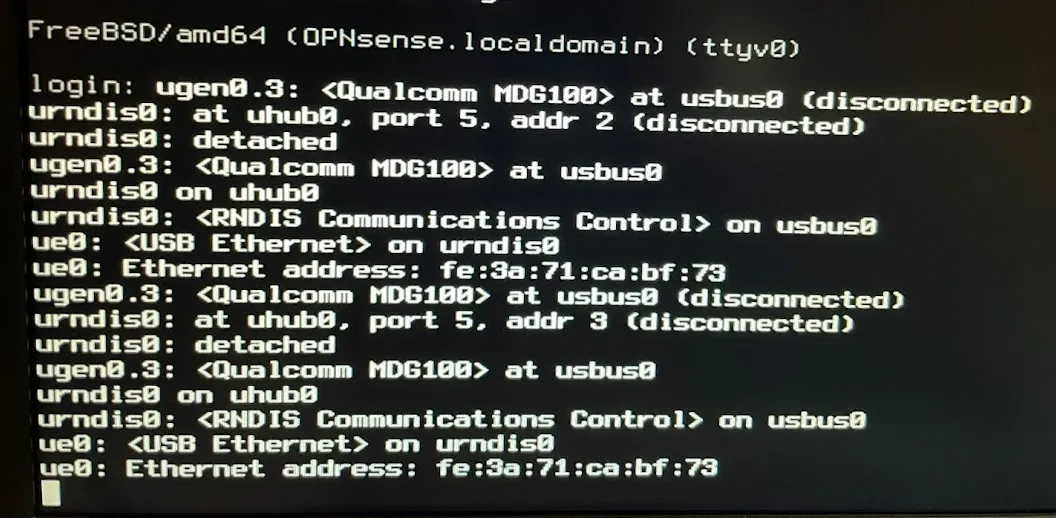 error message