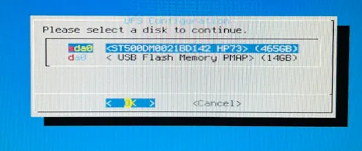 disk select View