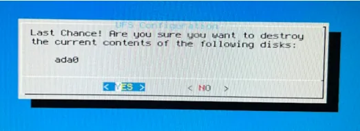 Installer create swap