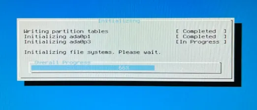 Installer progress