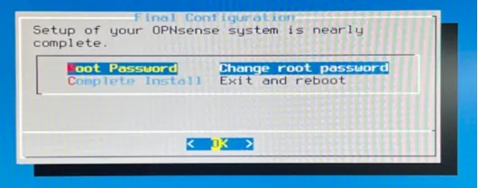 Installer change password