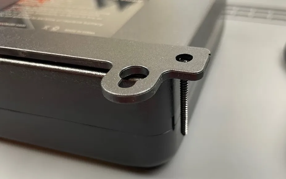 mounting brackets side view