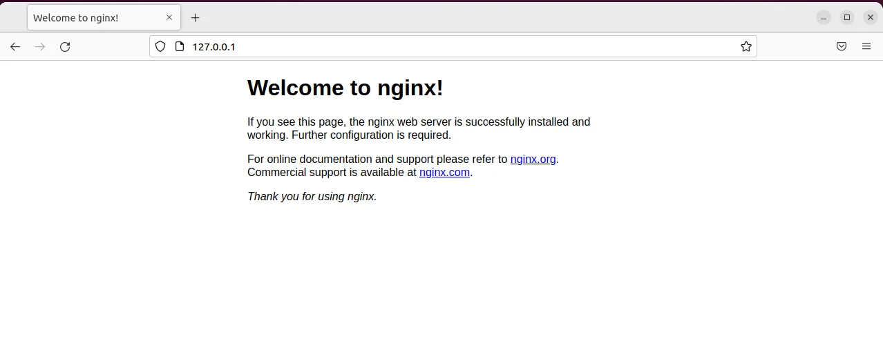 Nginx Welcome Page