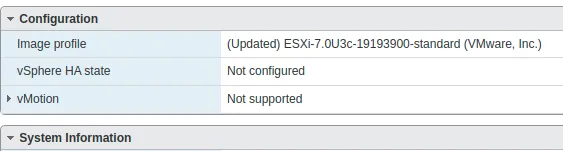 version status View